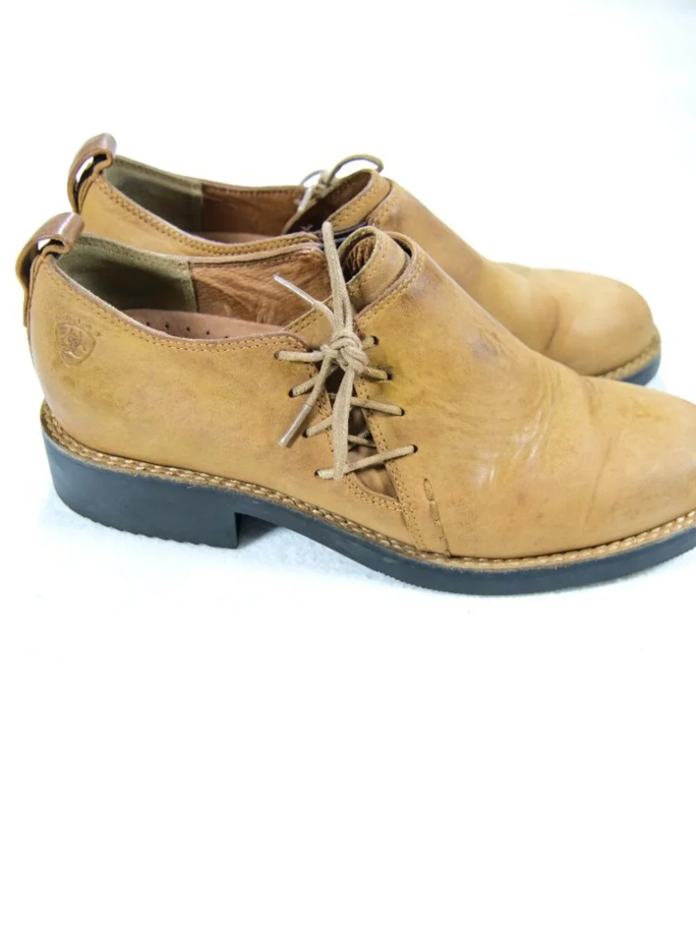 Ariat Women's Wicklow Leather Side-Lace Shoes / Ankle Booties size 7.5B